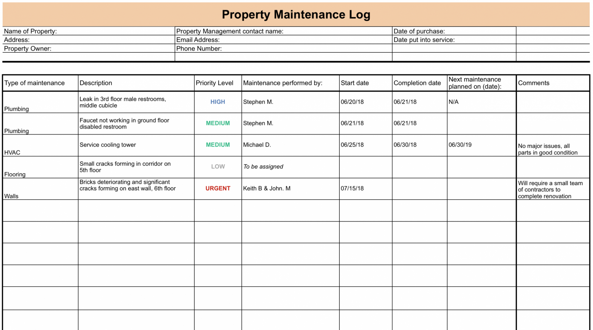 free-maintenance-log-setup-checklist-process-street-building