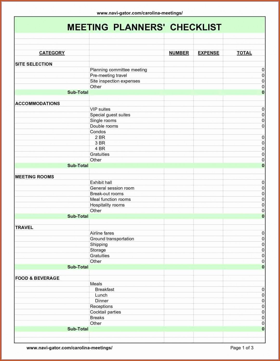 Bachelorette Party Spreadsheet Template