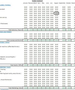 Tech Startup Budget Template Dremelmicro