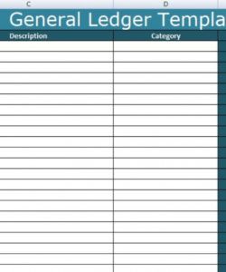 general ledger template excel xls  free excel spreadsheets uncertainty budget template