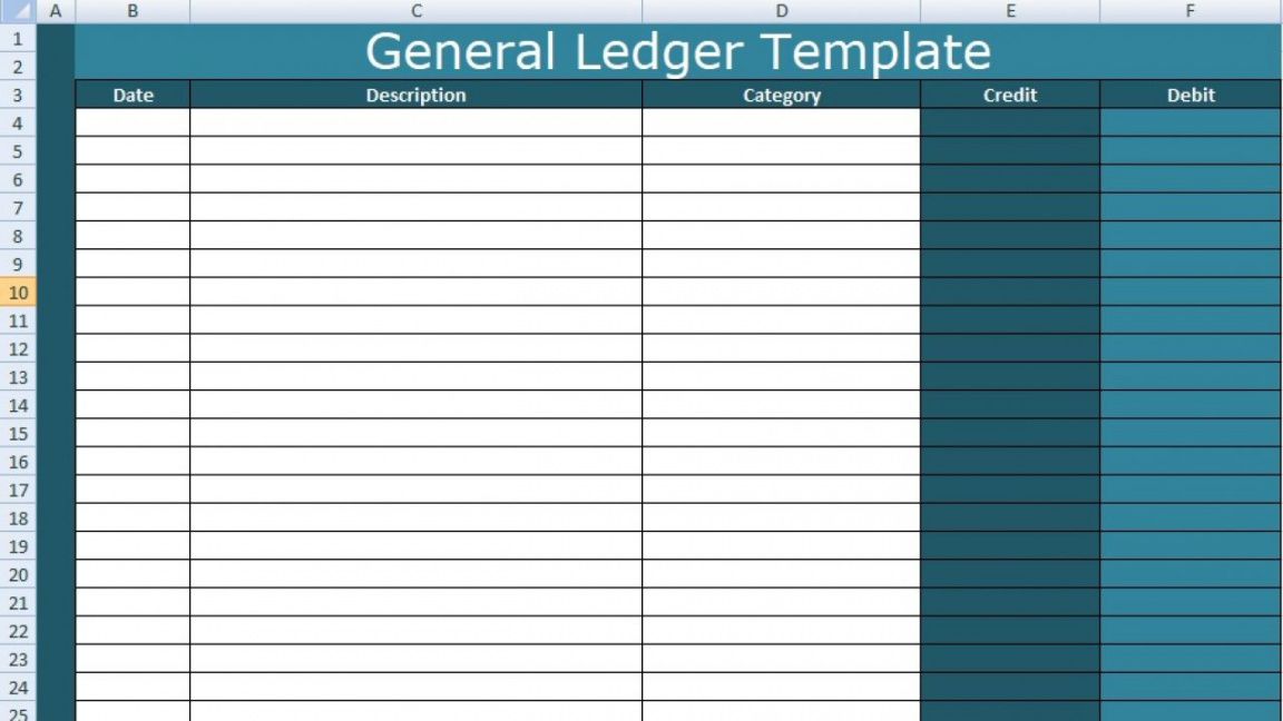 Rental Ledger Template Free Download