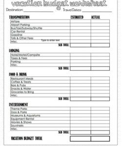 printable 14 travel budget worksheet templates for excel and pdf vacation budget planner template word