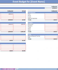 printable event budget spreadsheet  event budgeting  event budgets conference budget spreadsheet template example