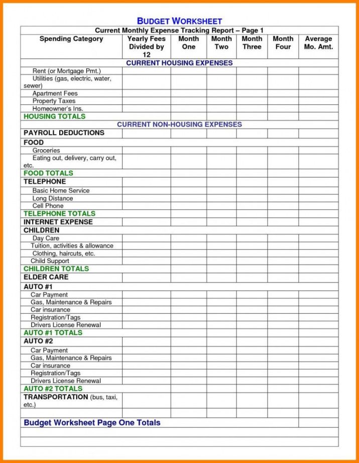 Printable Hvac Estimating Spreadsheet Construction Expenses Project