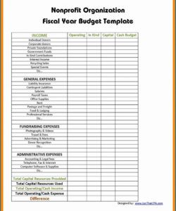 printable non profit budget template ~ addictionary nonprofit fundraising budget template excel