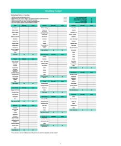 printable wedding budget sheet australia template guest list templates best wedding budget template excel