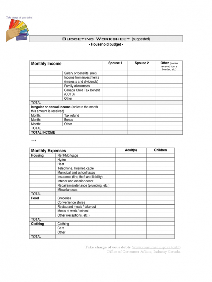 sample monthly family budget template  edit fill sign municipal budget template doc