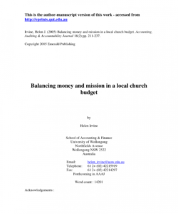 sample pdf balancing money and mission in a local church budget southern baptist church budget template excel