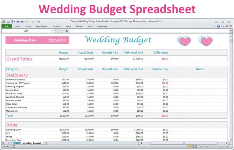 wedding budget worksheet excel wedding budget worksheet excel