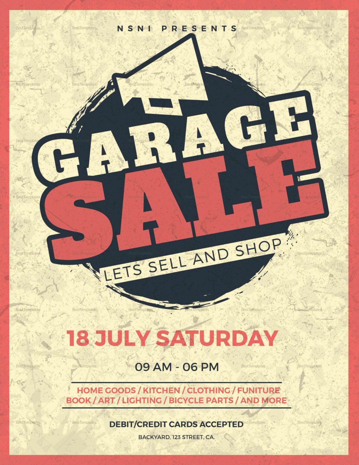 84 Blank Garage Sale Flyer Template In By Garage Rummage Sale