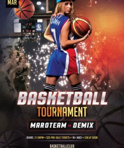 basketball tournament free psd flyer template  stockpsd basketball game flyer template