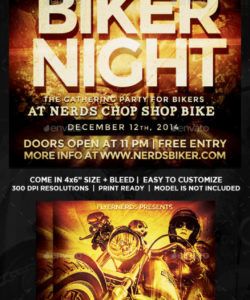 bike night graphics designs &amp;amp; templates from graphicriver bike night flyer template pdf