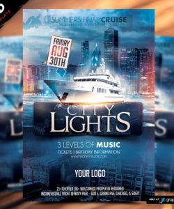 city lights boat party flyer  dope downloads boat cruise flyer template pdf