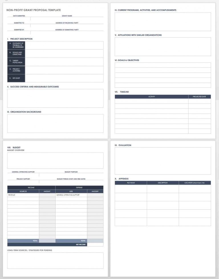 Grant Proposal Budget Template