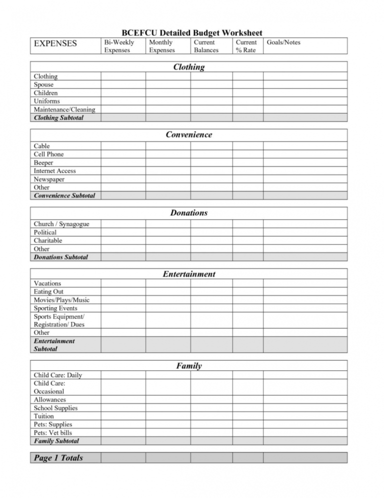 editable monthly budget template