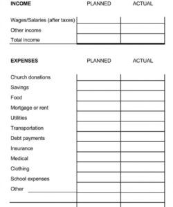 free 11 free biweekly budget templates  word  excel bi-weekly budget template doc