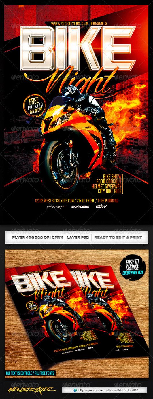 free bike night flyer template graphics designs &amp; templates bike night flyer template doc