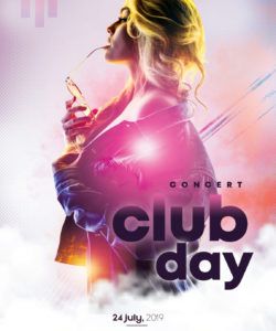 free club day party free psd flyer template  stockpsd club promo flyer template pdf