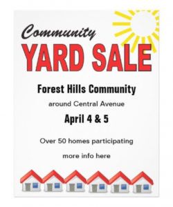 free community yard sale flyer templates free free image rummage sale flyer template and sample