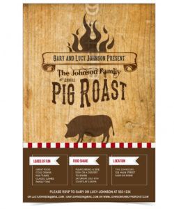 free designcontest  pig roast event ticket &amp;amp; poster pig roast flyer template pdf