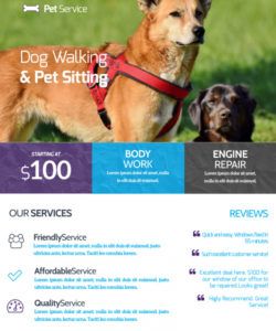 free dog walking &amp; pet sitting flyer template  mycreativeshop dog sitting flyer template pdf