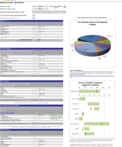 free intelligent free excel budget calculator spreadsheet online personal budget template doc