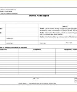 free internal audit report templates ~ addictionary internal audit budget template word