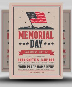 free memorial day 02  flyerheroes memorial day party flyer template doc