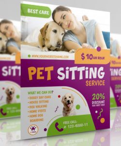 free pet sitting service flyer template by owpictures on dribbble puppies for sale flyer template doc