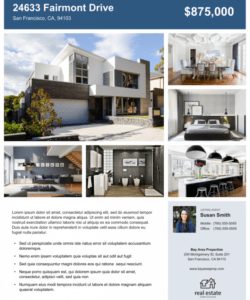 free real estate flyer free templates  zillow premier agent rental property flyer template