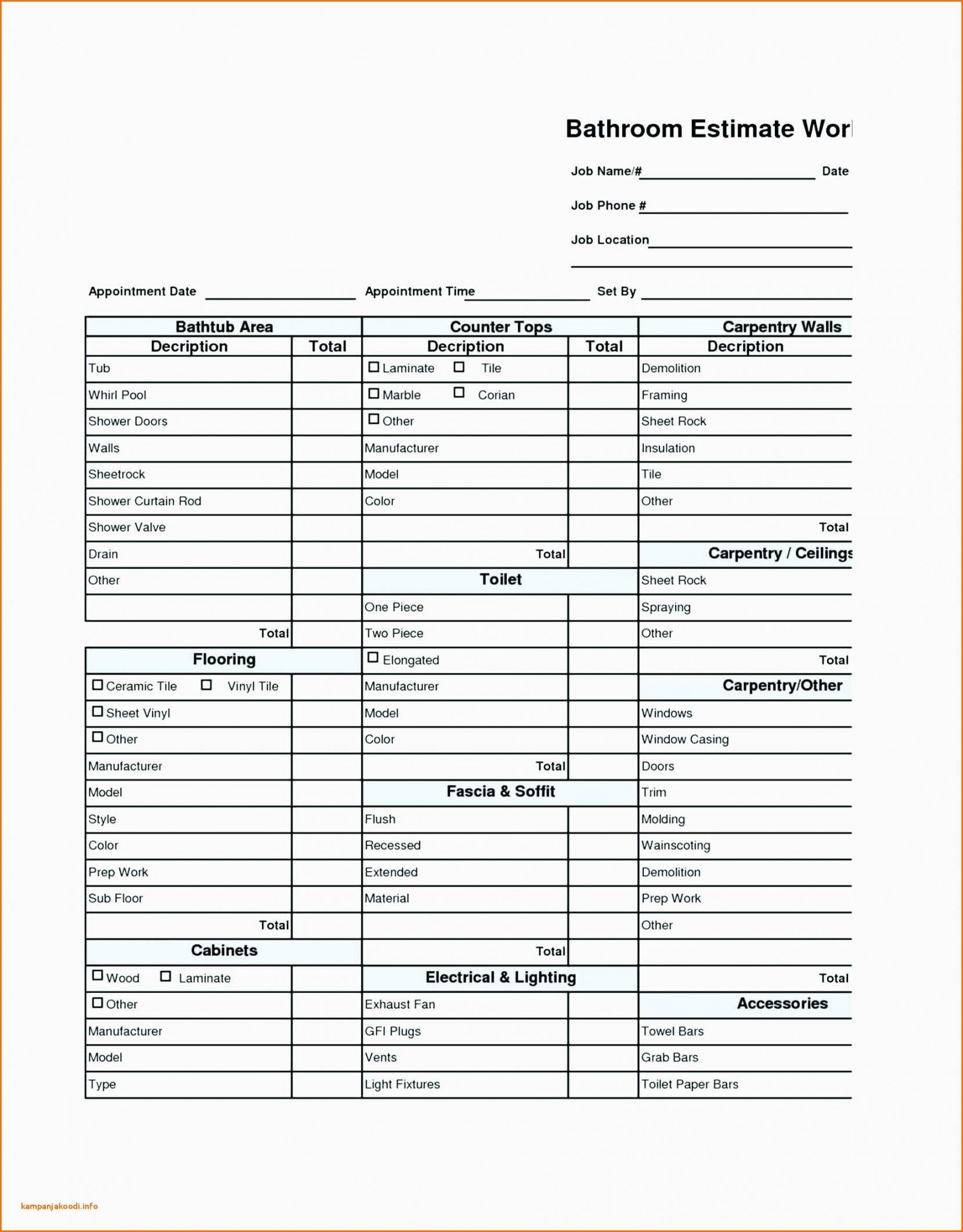 free spreadsheet construction budget excel home renovation kitchen renovation checklist template pdf