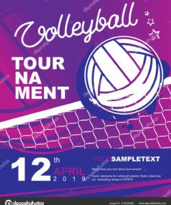 free volleyball tournament poster banner or flyer template vector illustration  for sport design 219550546 volleyball tournament flyer template