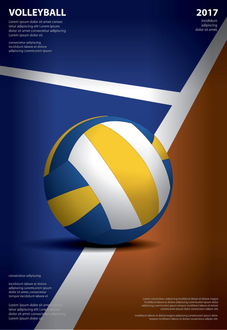 Free Volleyball Tournament Poster Template Design Vector Volleyball ...