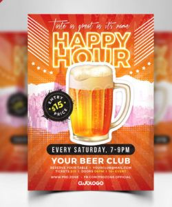 happy hour promotion flyer psd template  psd zone club promo flyer template pdf