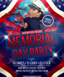 memorial day party flyer template memorial day party flyer template pdf