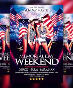 memorial day weekend party flyer psd template  hyperpix memorial day party flyer template