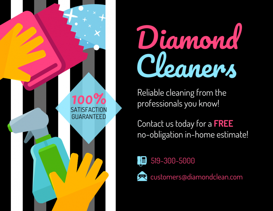 modern cleaning service flyer community service flyer template