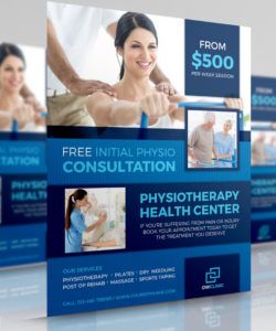 physiotherapy clinic flyer template by owpictures on dribbble physical therapy flyer template