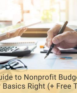 printable a guide to nonprofit budgeting get your basics right operating budget for non profit template