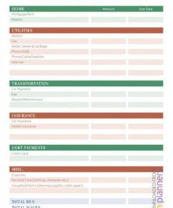 printable free household budget templates ~ addictionary personal household budget template excel