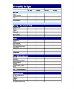 sample free 9 biweekly budget examples &amp;amp; samples in google docs bi weekly household budget template excel