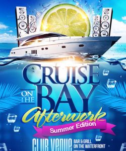 summer boat cruise party flyer psd template on behance boat cruise flyer template and sample