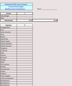 12 household budget worksheet templates excel  easy budgets domestic budget template pdf