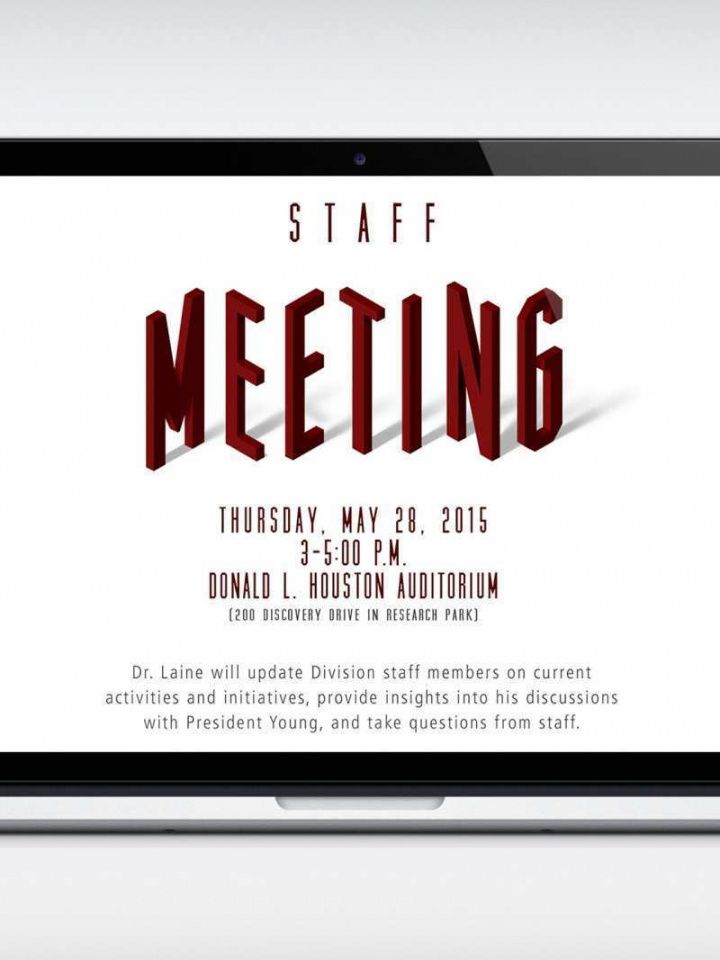 Staff Meeting Flyer Template