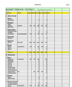 33 free film budget templates excel word ᐅ templatelab independent film budget template sample