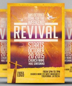 church revival flyer template on behance church revival flyer template doc