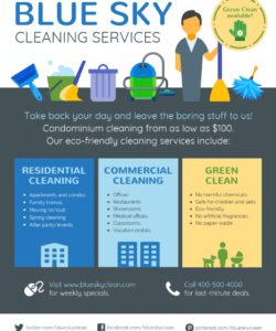 cleaning service flyer maid service flyer template doc