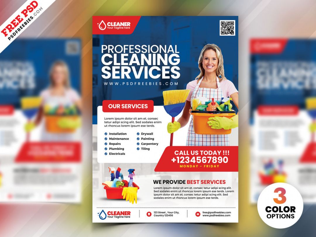 cleaning service flyer psd  psdfreebies maid service flyer template and sample