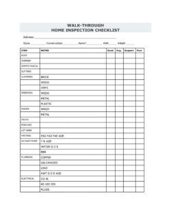 editable 20 printable home inspection checklists word pdf ᐅ buying a house checklist template excel