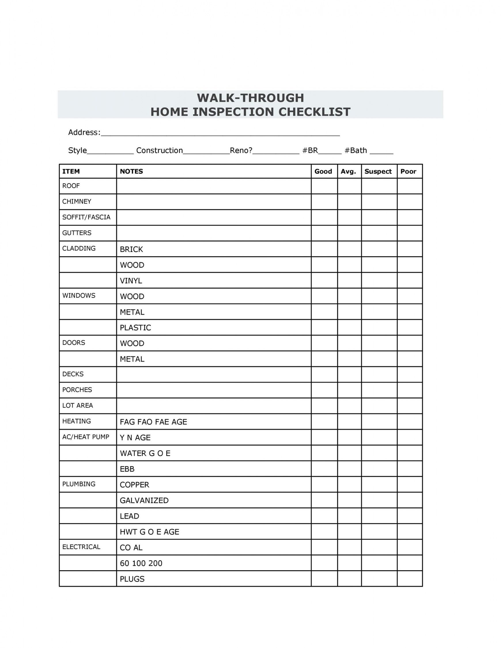 home-care-checklist-template